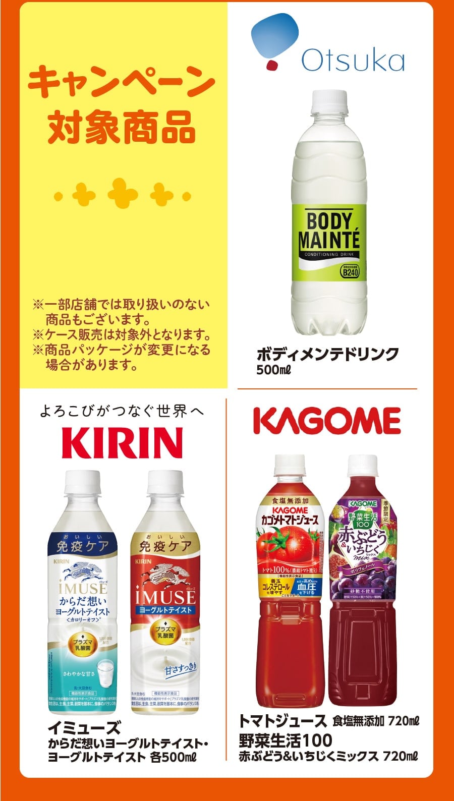 キャンペーン対象商品