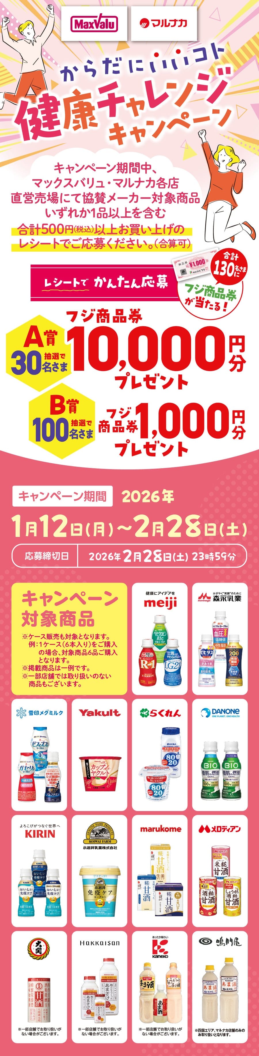 2026年1月からだにいいこと健康チャレンジキャンペーン